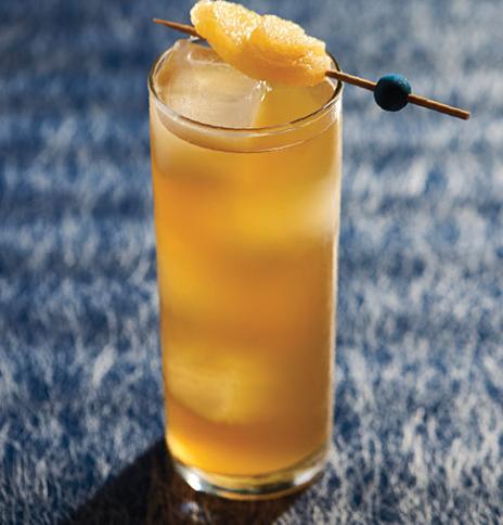 Sailor Jerry and ginger beer cocktail