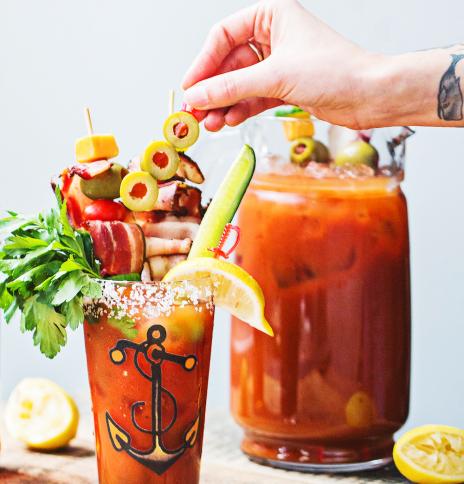 Spicy Bloody Mary with Sailor Jerry Rum