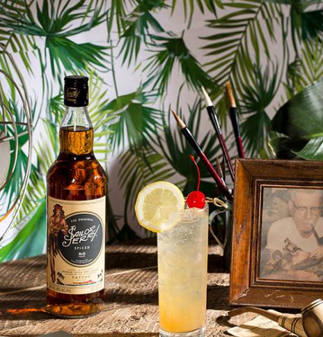 The Norman Collins - Sailor Jerry rum and lemon cocktail