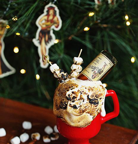 Spiked Sailor Jerry rum hot chocolate