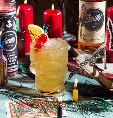 Sailor Jerry Hurricane Cocktail